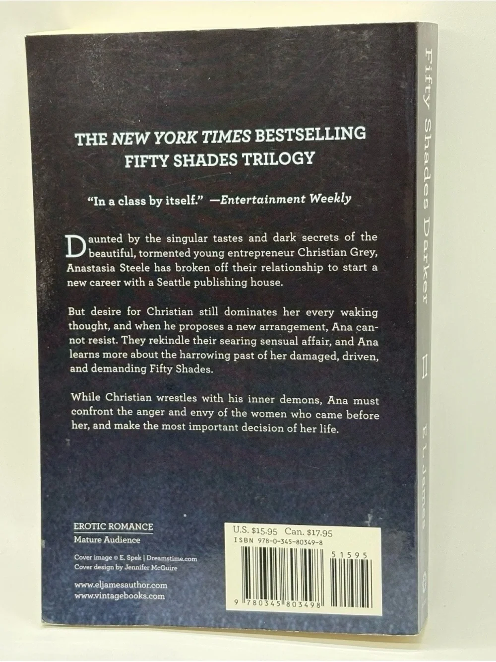 Fifty Shades Trilogy by E L James - Black Covers